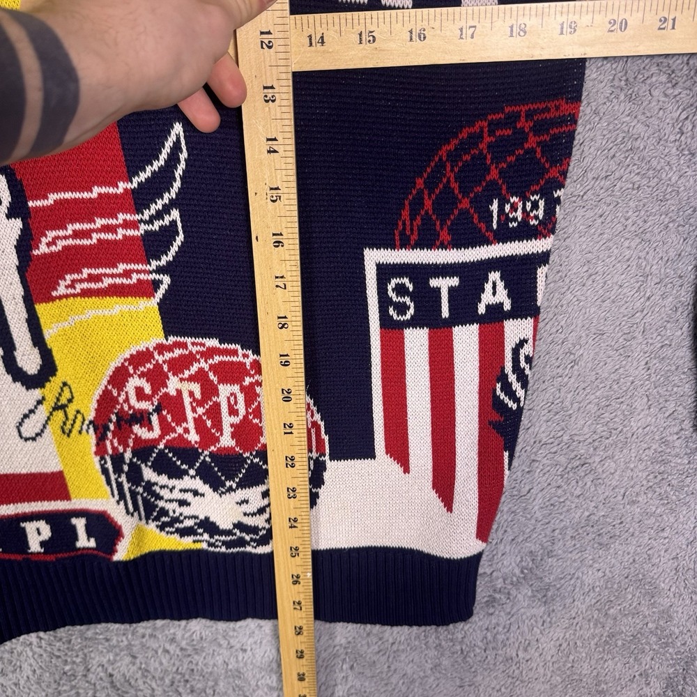 Staple Pigeon Sweater Mens M Knit New York Geometric AOP All‎ Over Sweatshirt - Picture 11 of 12